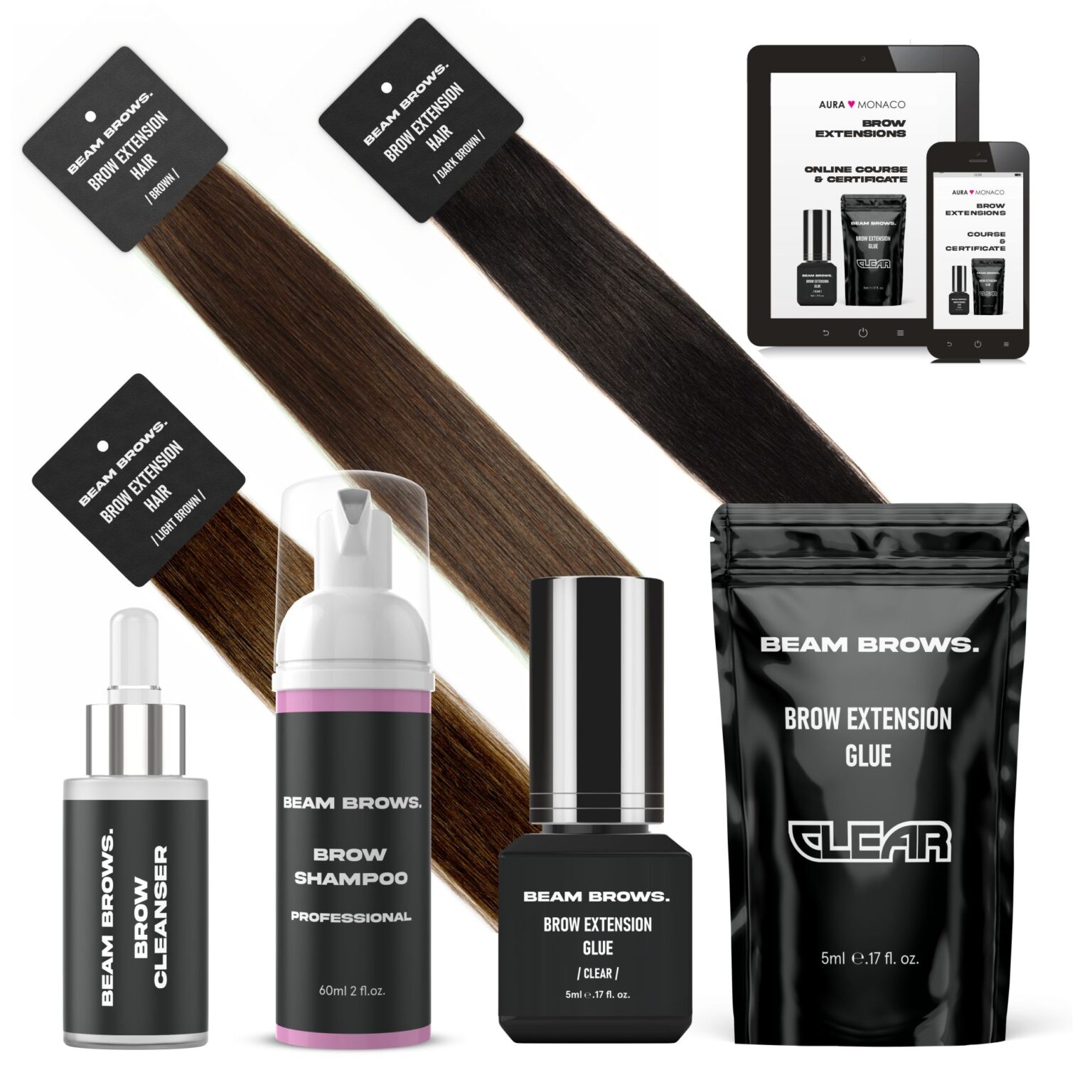 Brow Extensions | Complete Kit | Incl. Online-Training & Certificate ...