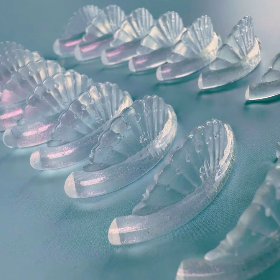 Glitter Shell Lash Lift Pads | 8 Pairs